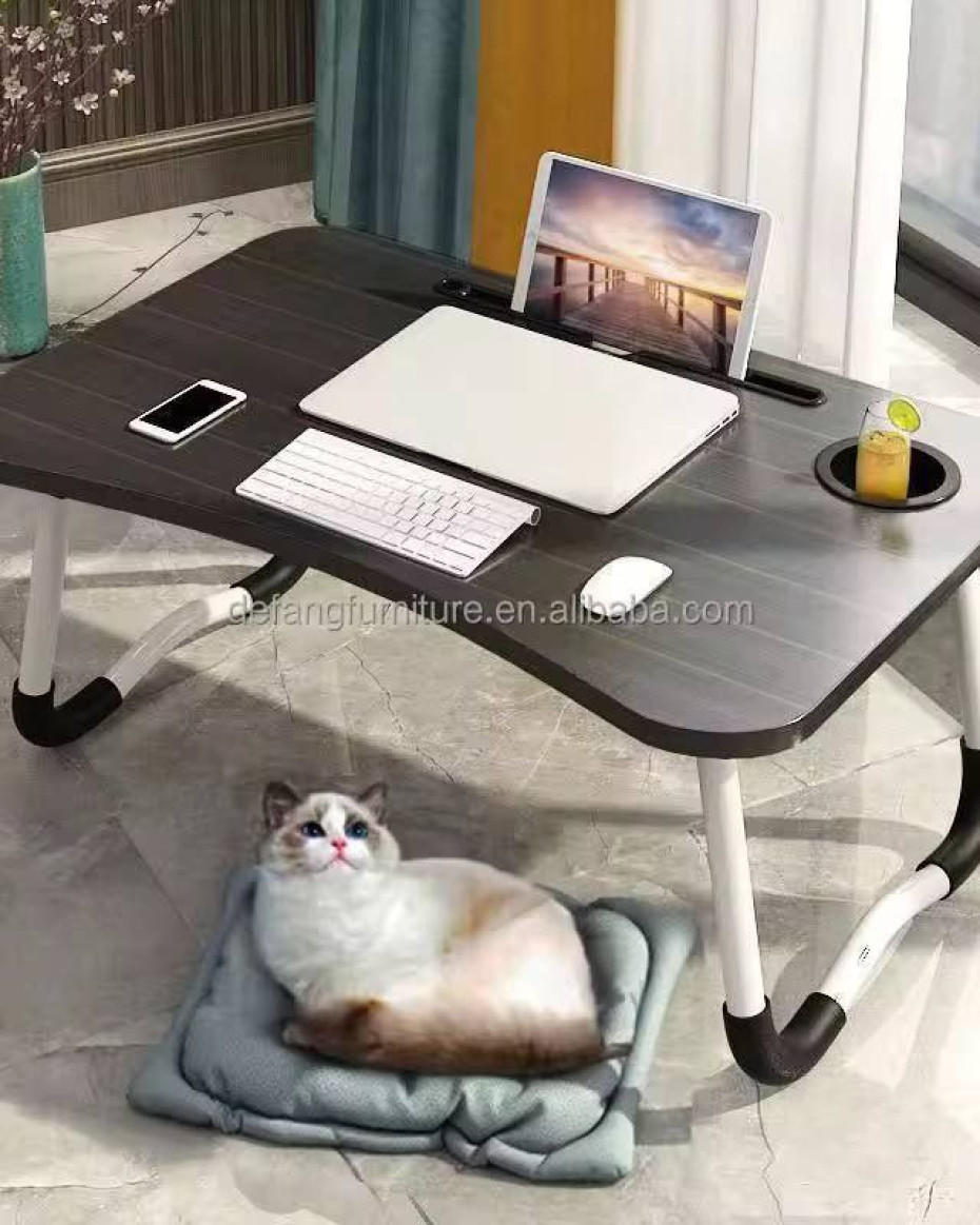 MULTIPURPOSE LAPTOP TABLE WITH DUCK STAND CUP HOLDE