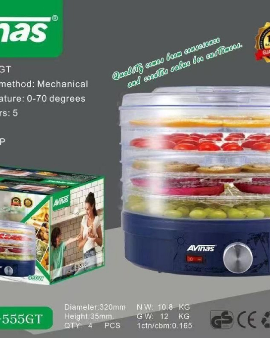 5 LAYERED FOOD DEHYDRATORFOOD BAKINGDRYING DEVICE