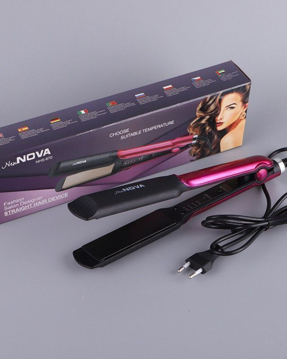NEW PROFESSIONAL HAIR STRAIGHTENER WITH WIDE MOUTH PLATE