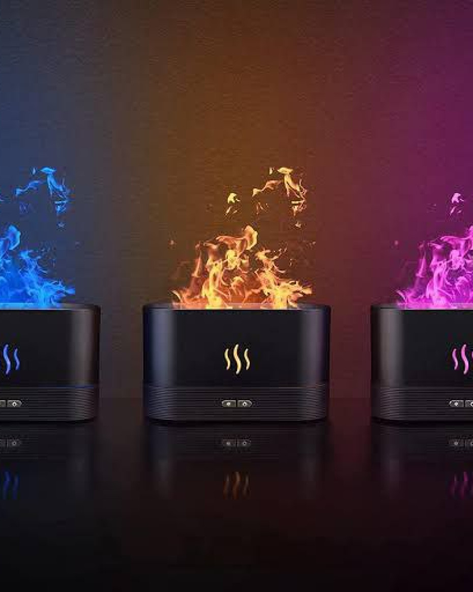 *Noiseless Flame Aromatherapy Humidifier/Diffuser.