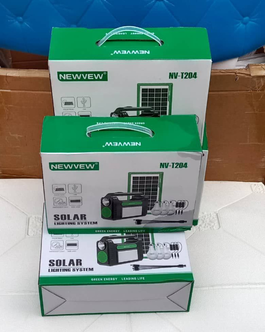 *Durable Quality Solar lighting System for home offices with 3bulbs etc...* Comes with 3bulbs and panel..