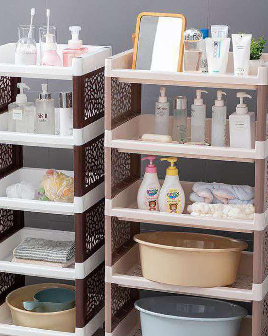 *4LAYERED MULTI-PURPOSE STORAGE TROLLEY RACK....
