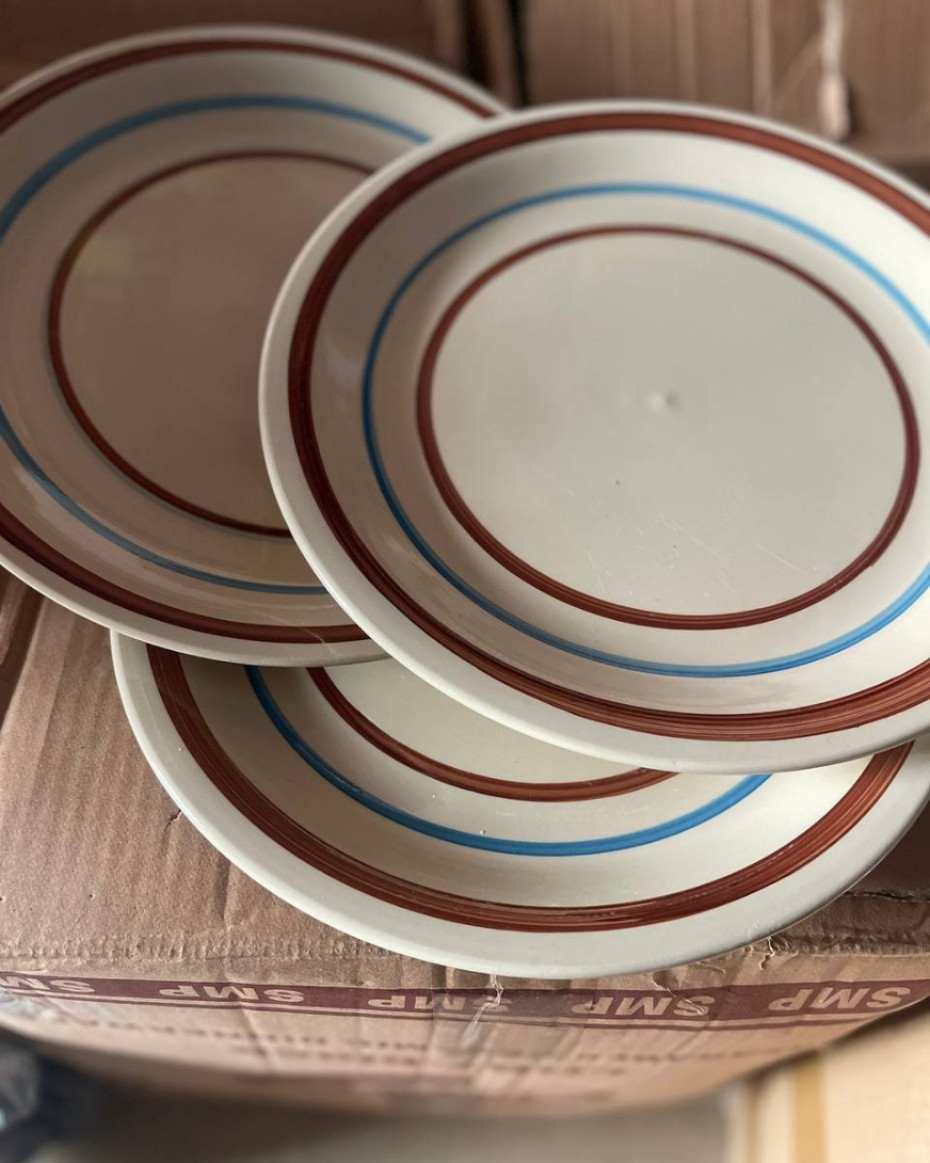 3PCS QUALITY CERAMIC BREAKABLE PLATE
