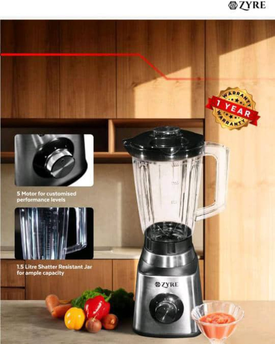 *💯 Percent Copper engine with Unbreakable Jar 2in1 Stainless body blender.