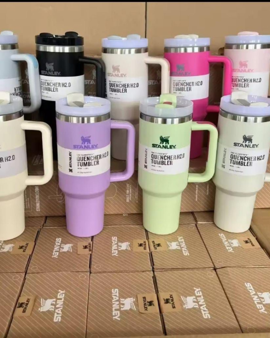 *ORIGINAL STANLEY HOT & COLD LARGE CAPACITY INSULATED STAINLESS STRAW CUP.