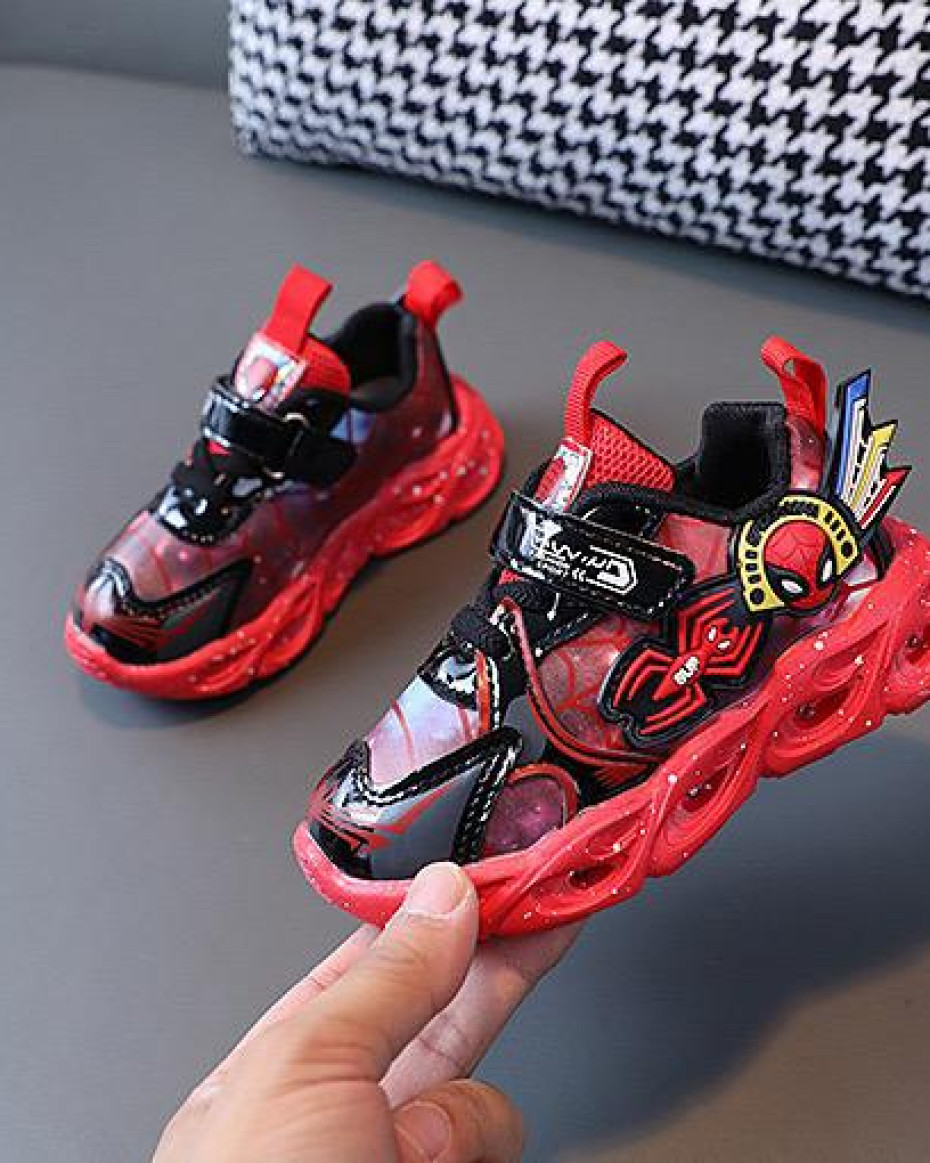 *QUALITY SPIDERMAN LED LIGHT SNEAKERS...