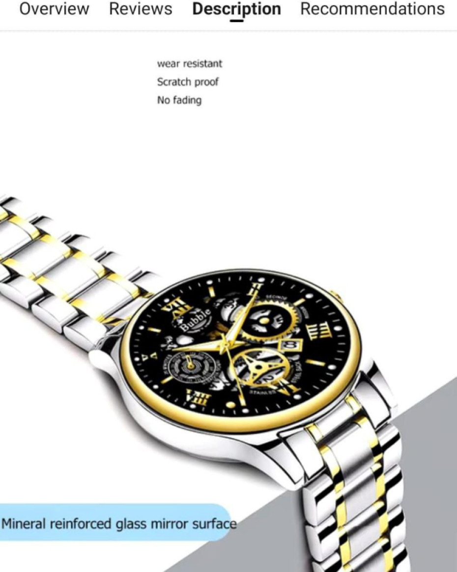 *ELEGANT HIGH QUALITY UNISEX WATCH & DATE STOCK WATCH...