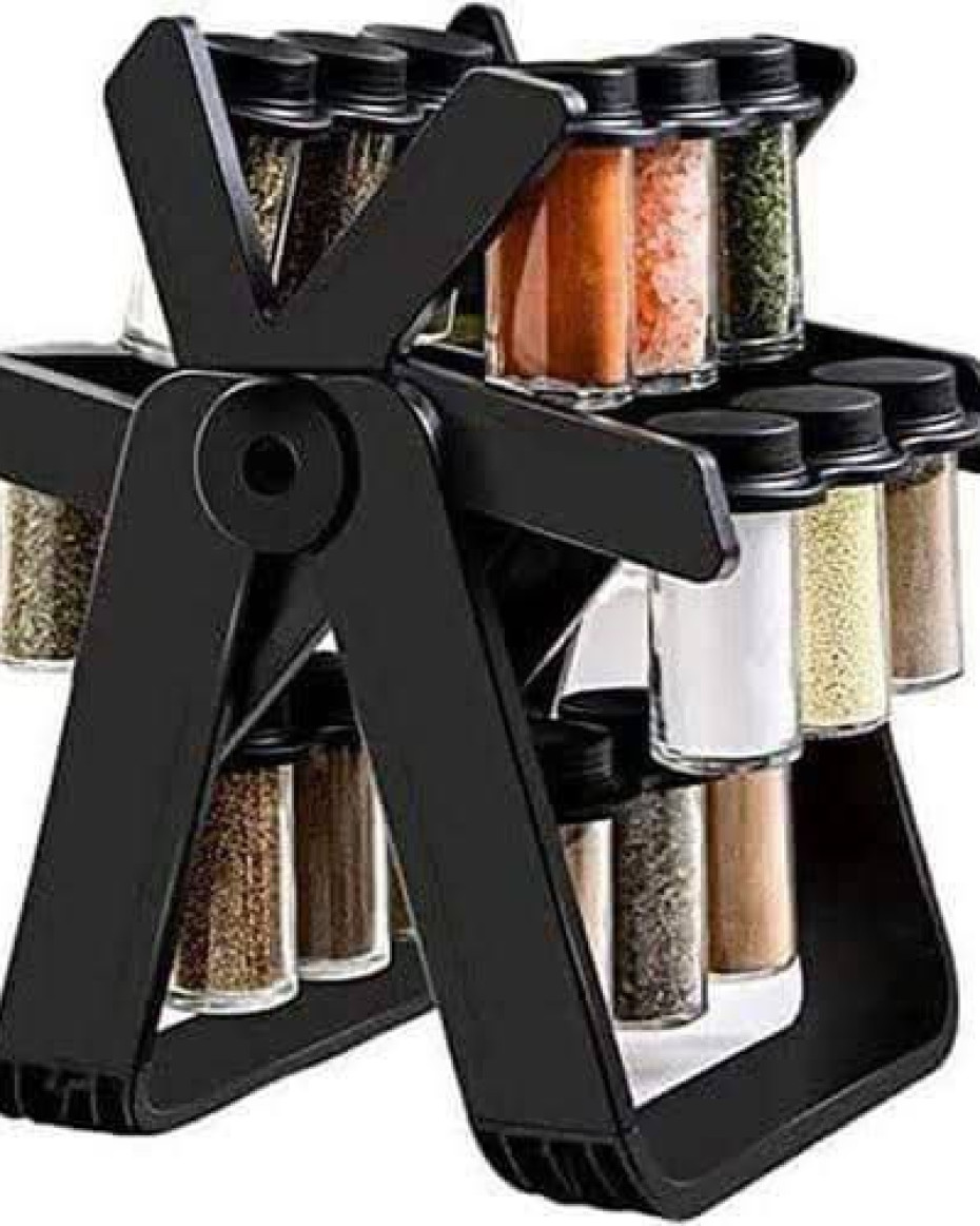 *° ROTATING '18in1' SPICE RACK & CONTAINERS