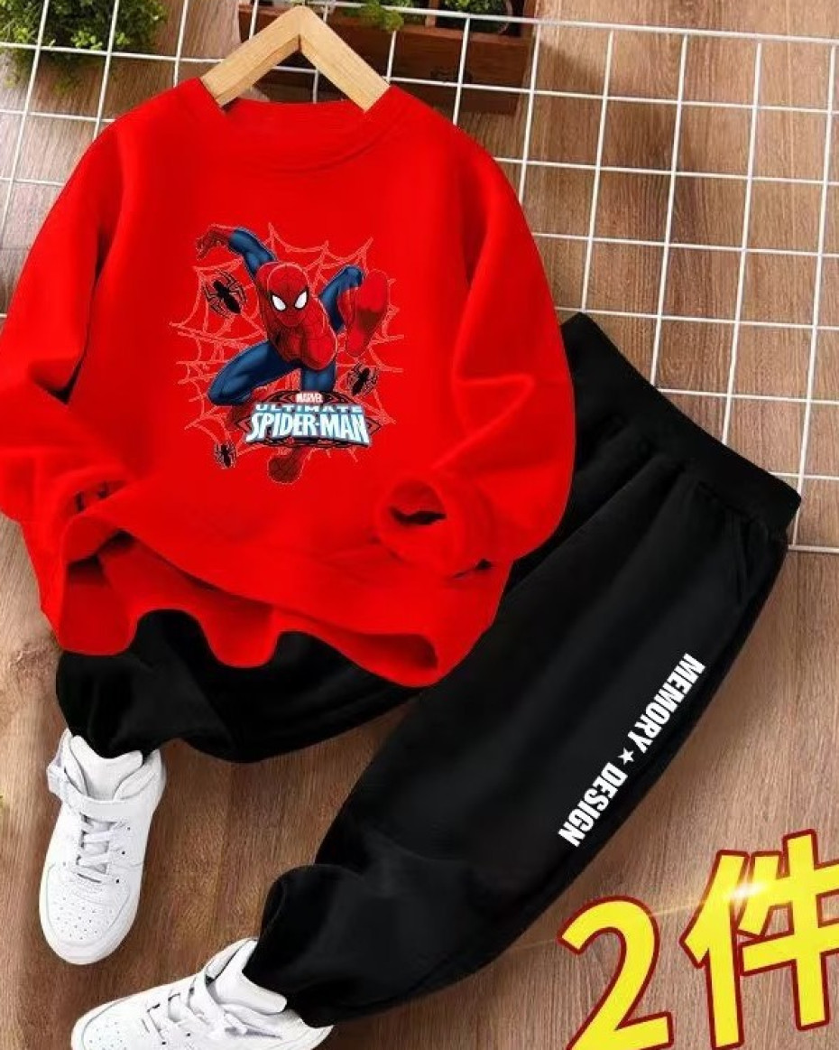 *Disney Cartoon Character Spiderman Pullover wear. 140CM