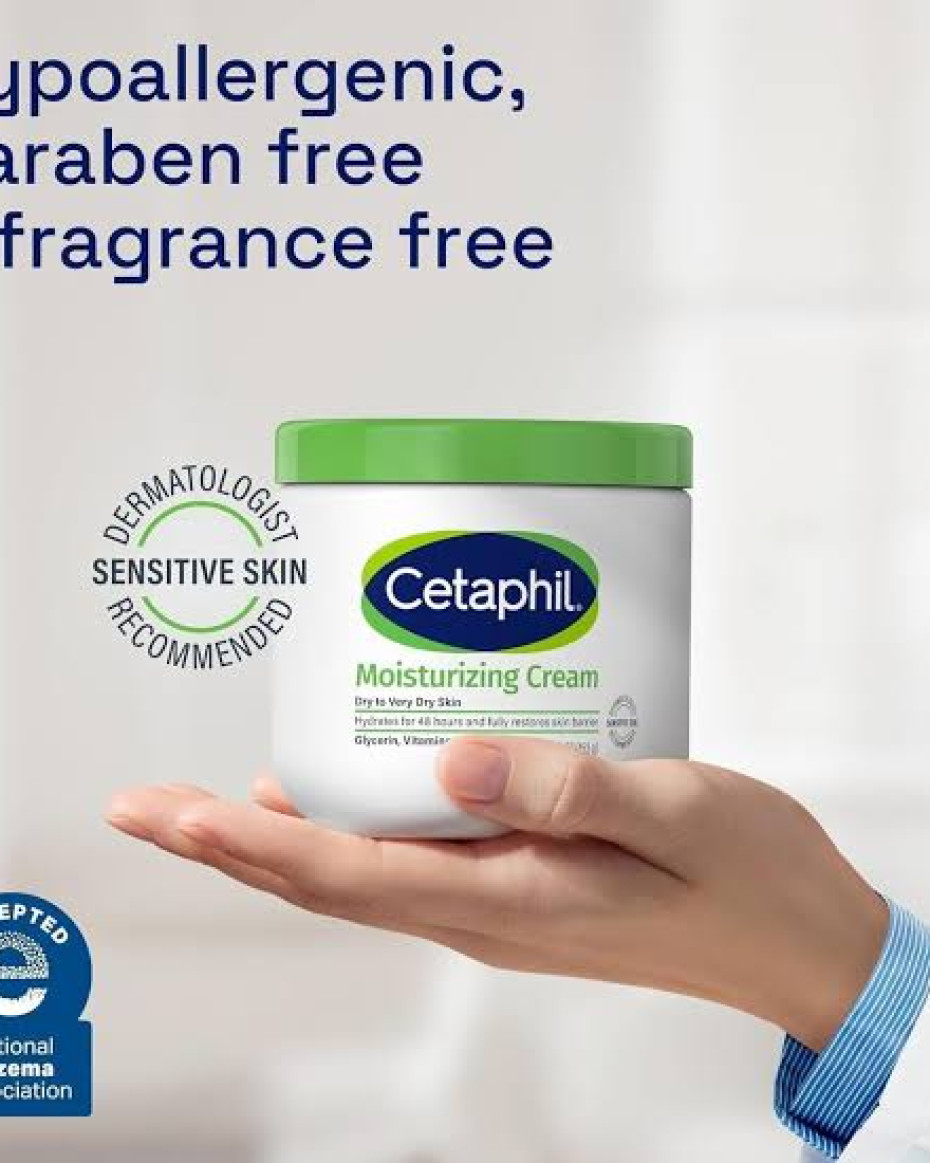 DERMATOLOGICALLY TESTED CETAPHIL MOISTURIZING FACE BODY SENSITIVE CREAM FOR DRY TO VERY DRY SKIN