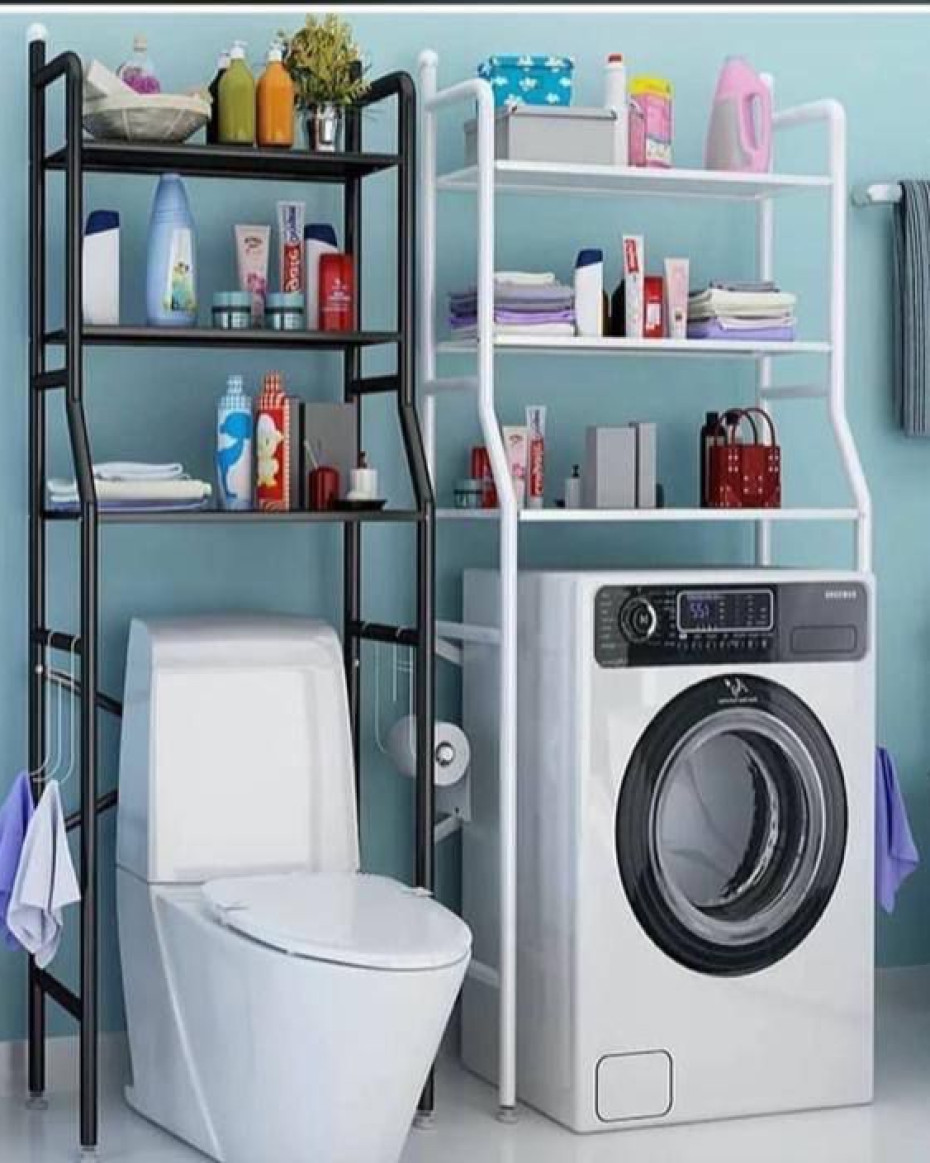 *BIG SIZE MULTIPURPOSE BATHROOM RACK WITH TOWEL HANGER