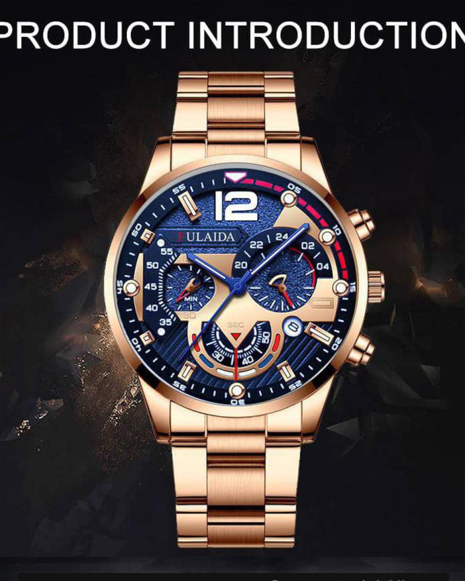 *UNIQUE FULAIDA FLAT BRACELET WRISTWATCH