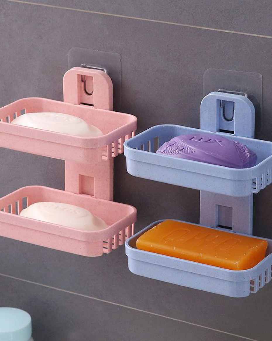 *DOUBLE STEP HANGEABLE SOAP HOLDER.