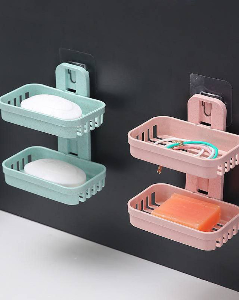 *DOUBLE STEP HANGEABLE SOAP HOLDER.