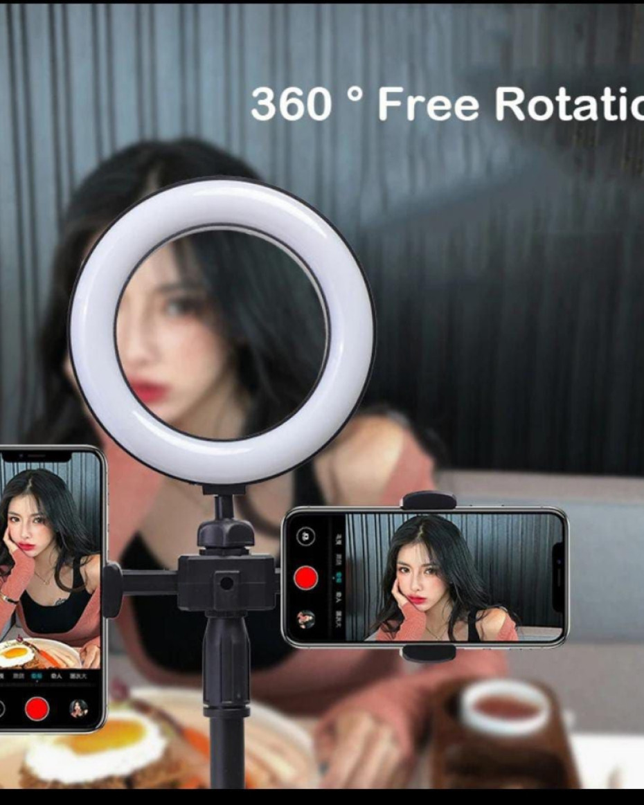 *Dual 6 Inches Mobile Selfie Ringlight Photography Ringlight