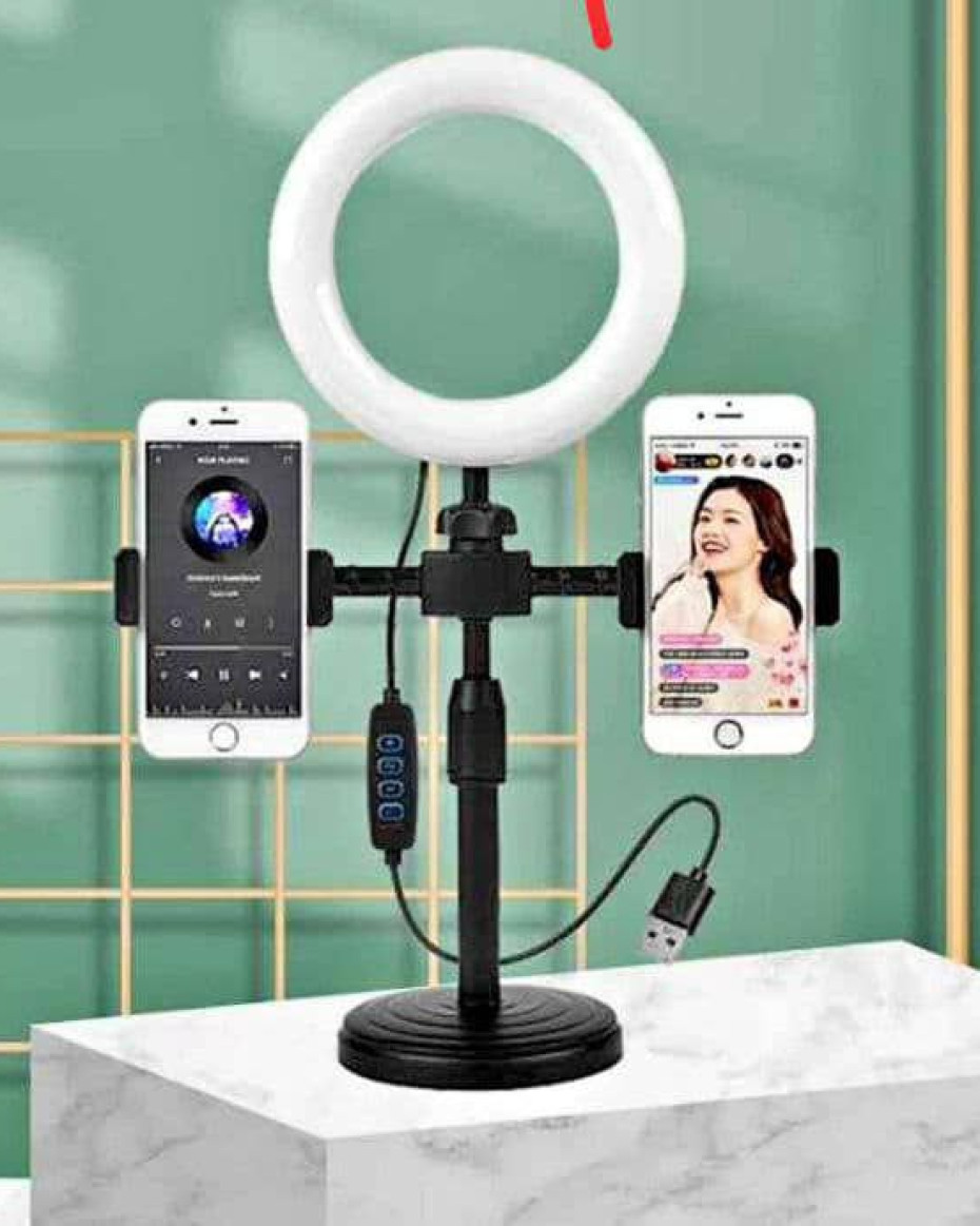 *Dual 6 Inches Mobile Selfie Ringlight Photography Ringlight