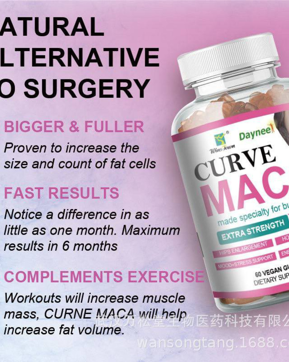 *CURVE MACA(BUTT/HIPS LIFT AND FIRM)..GUMMIES DIETARY SUPPLEMENT (60pcs gummies)