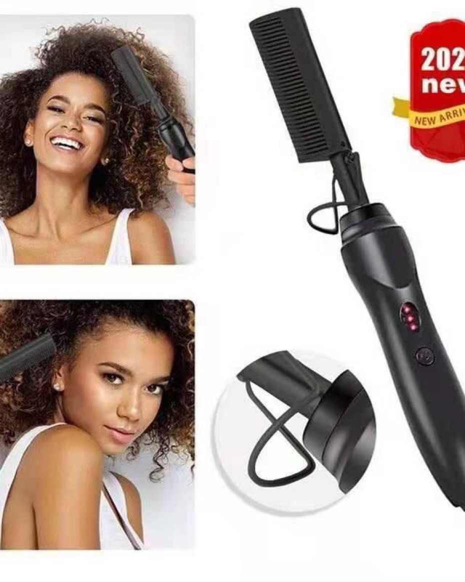 *COPPER HOT HAIR GOLD STRAIGHT COMB AND CURLER...