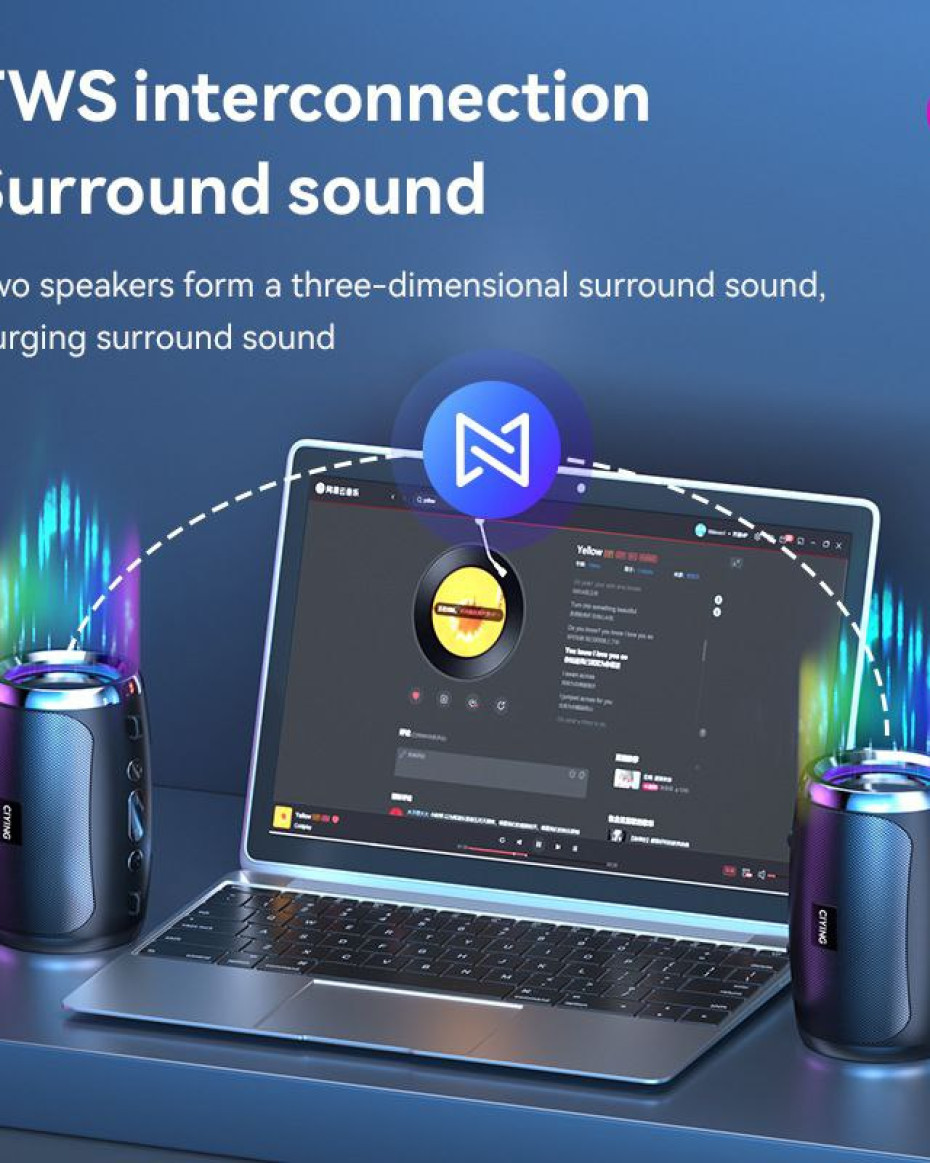 *AI Intelligent Mini Bluetooth Wireless Speaker Subwoofer Quality Sound..