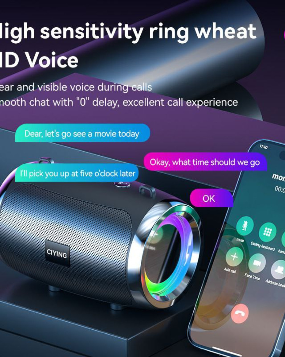 *AI Intelligent Mini Bluetooth Wireless Speaker Subwoofer Quality Sound..