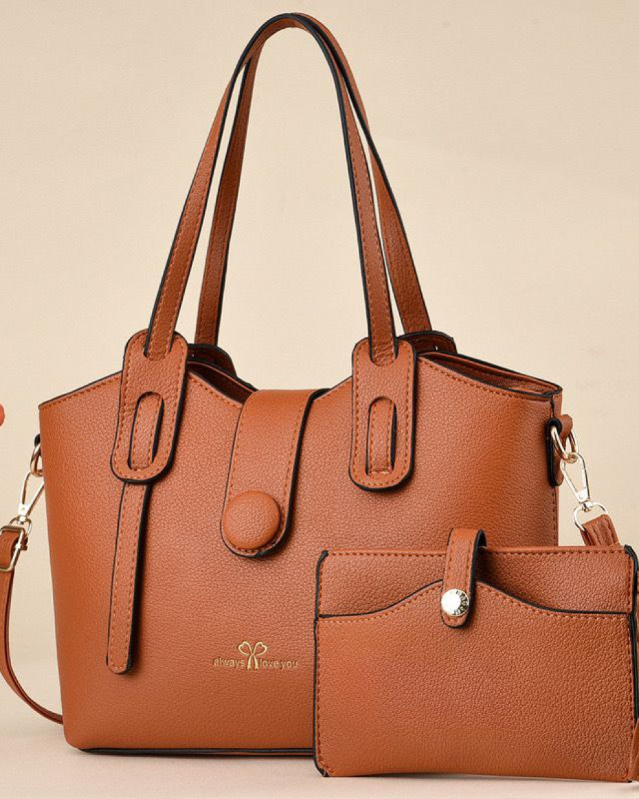 *2IN1 STOCK LEATHER ALWAYS LOVE CROC SKIN LEATHER BAG.