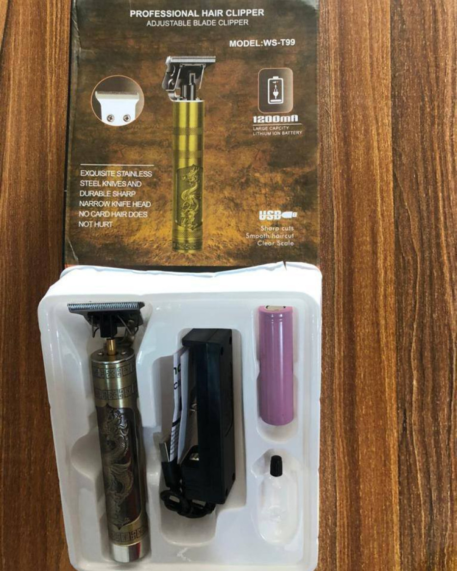 *PROFESSIONAL RECHARGEABLE GOLD CLIPPERS.