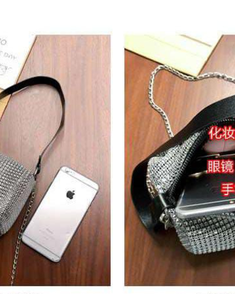 UNIQUE SOFT STONED ARINOLA MINI BAG WITH CHAIN HANDLE