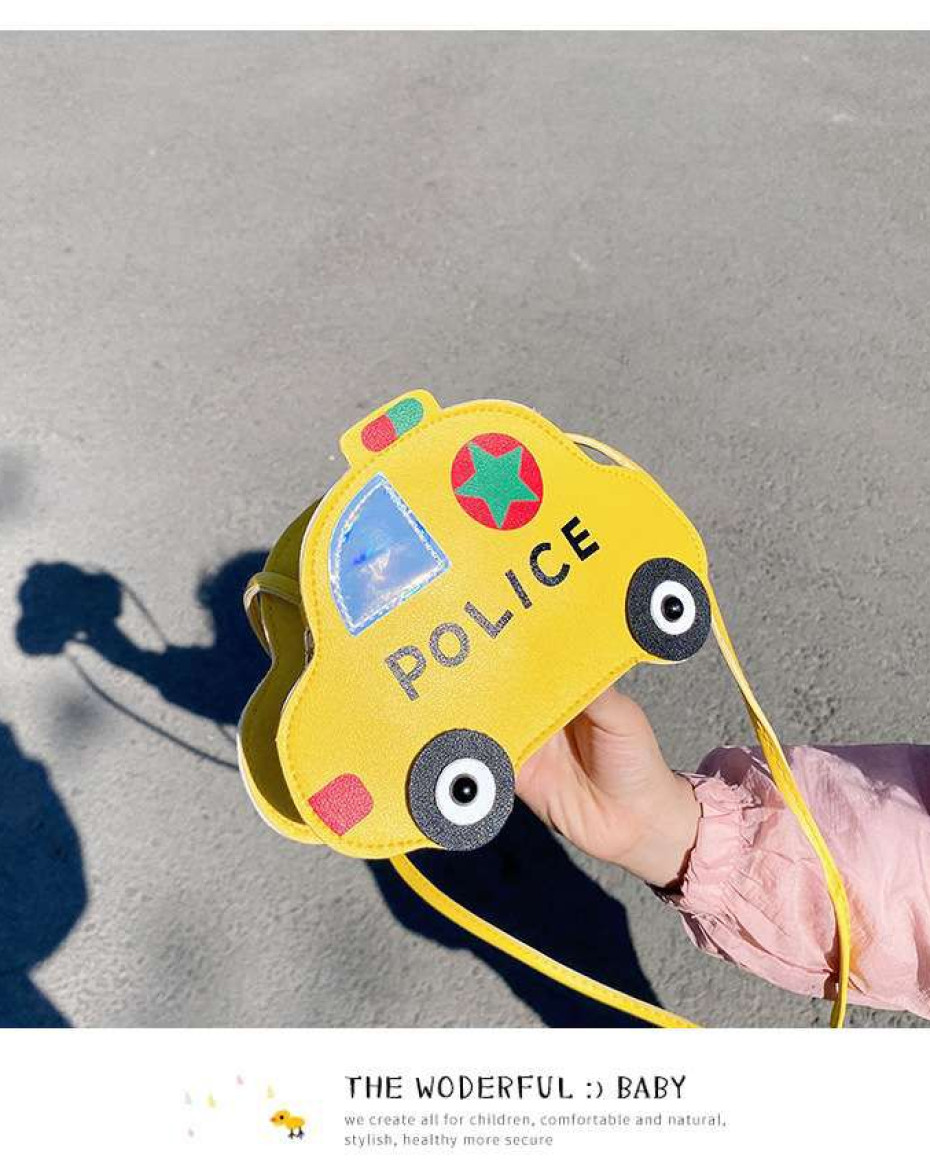 SWEET CAR DESIGN GIRLS KIDS FASHION SHOULDERCROSSBODY BAG
