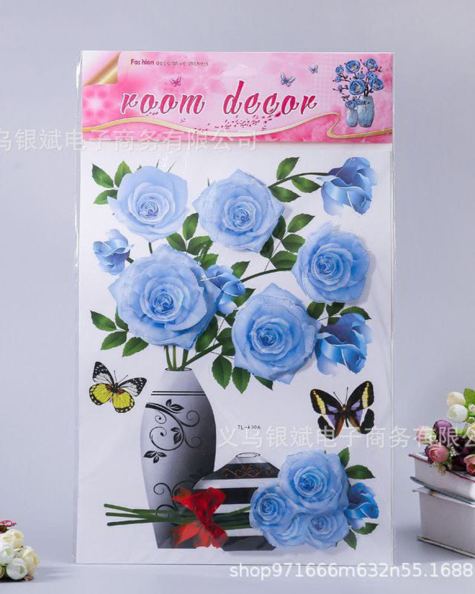 *3D Flowers decoration waterproof stickers