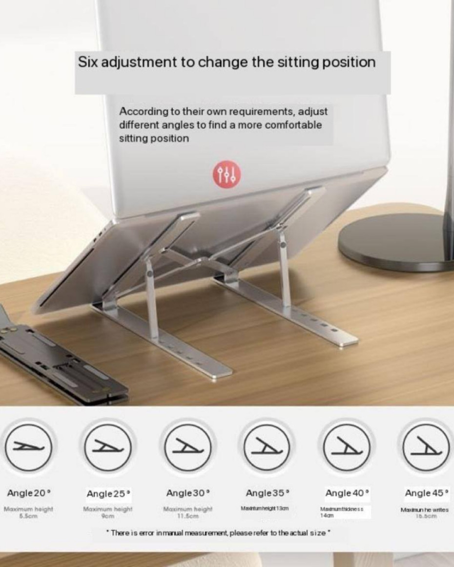 *STAINLESS STEEL FOLDABLE LAPTOP STAND