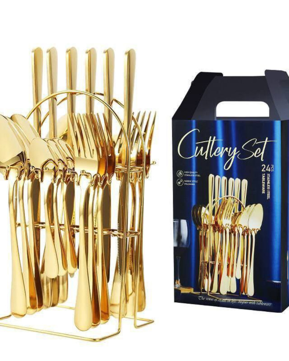 *24PCS STAINLESS STEEL CUTLERY SET.