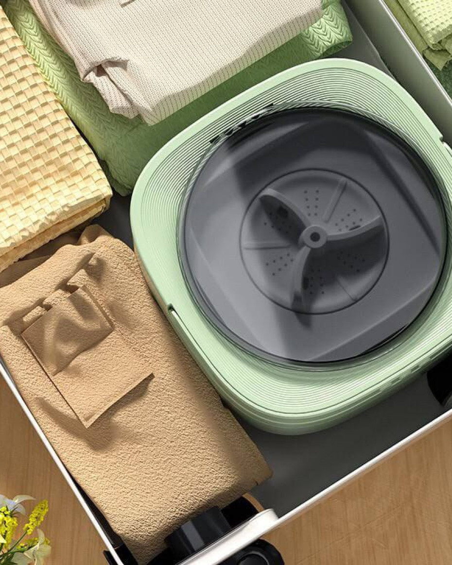 *PORTABLE FOLDABLE MINI BUCKET WASHING MACHINE...