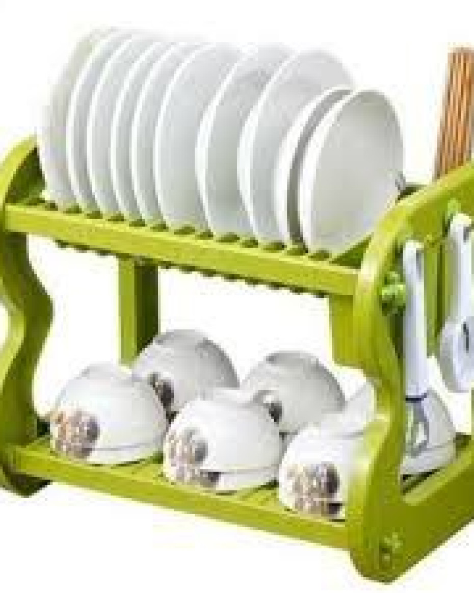 *NON RUSTY DOUBLE STEP PLATE/DISH RACK WITH HOLDER...