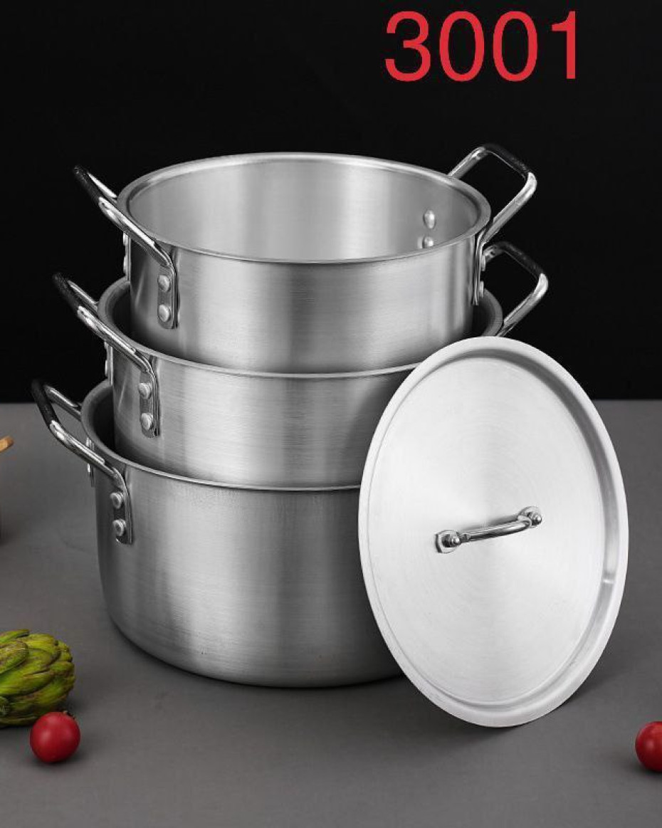*BEAUTIFUL HF 3PC QUALITY STRONG ALUMINUM POT..