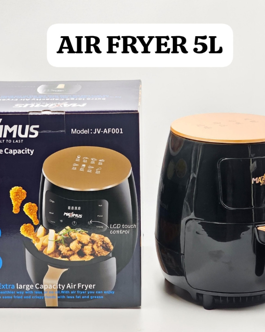 *5LITRES MAXIMUS EXTRA LARGE AIR FRYER..