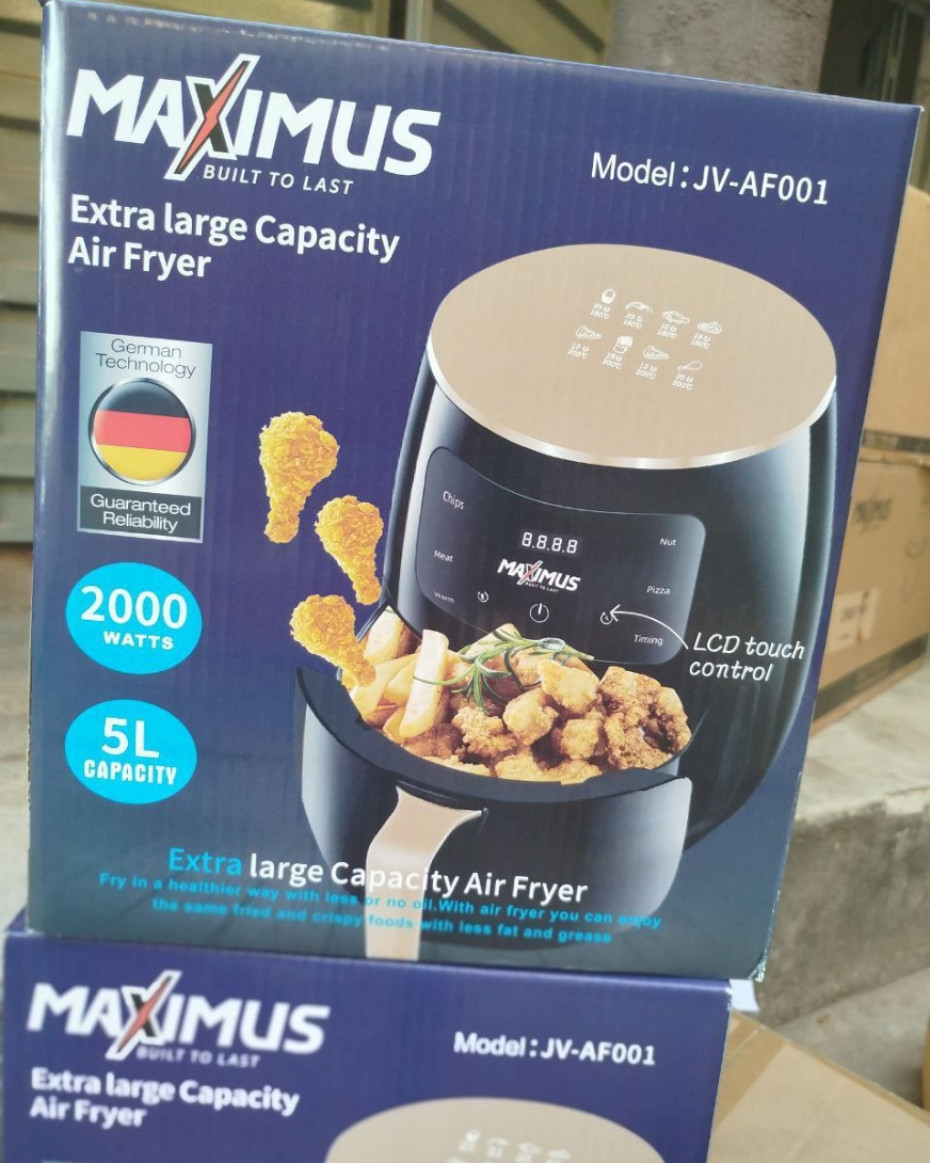 5LITRES MAXIMUS EXTRA LARGE AIRFRYER..