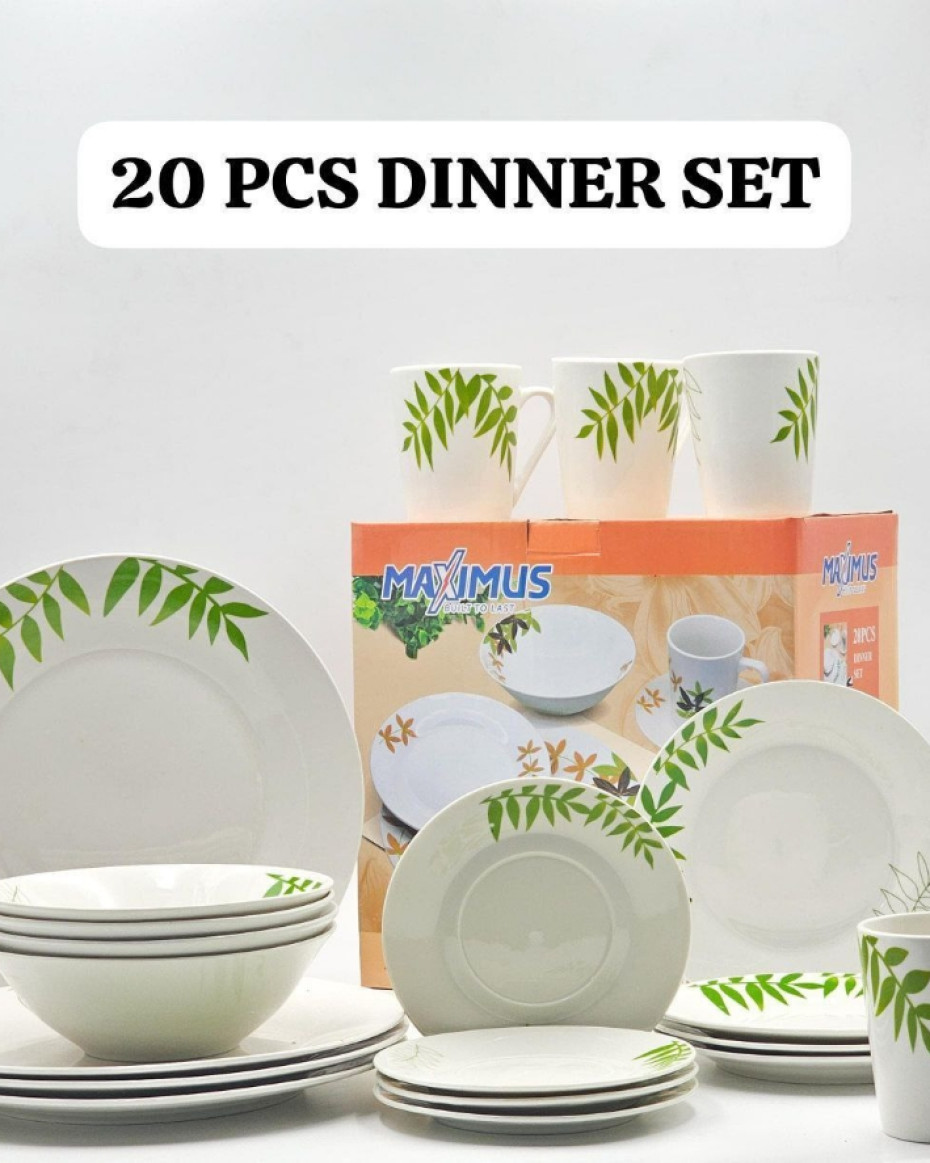 20PCS QUALITY PORCELAIN DINNER SET...