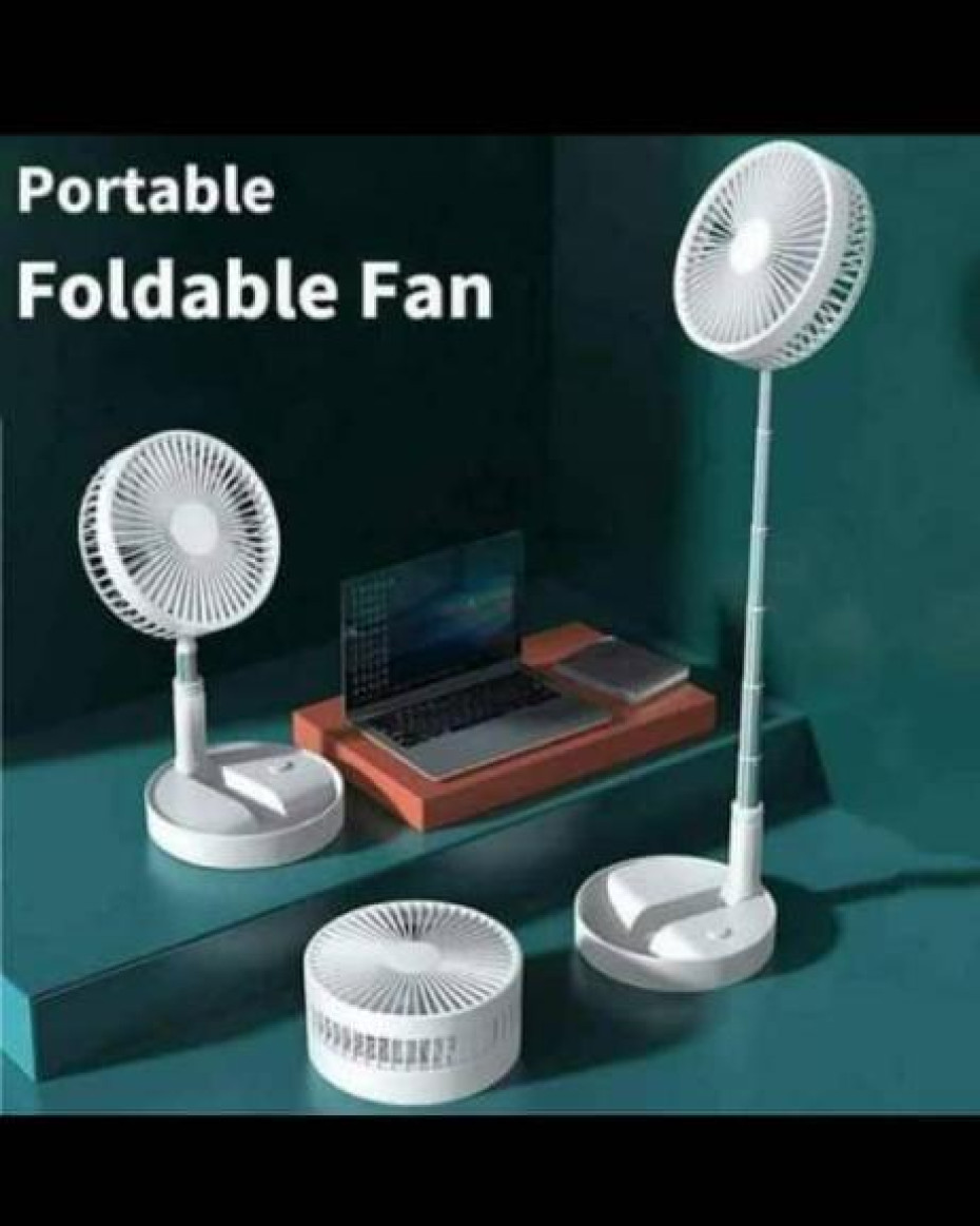 *LONG POLE RECHARGEABLE FOLDABLE FAN...