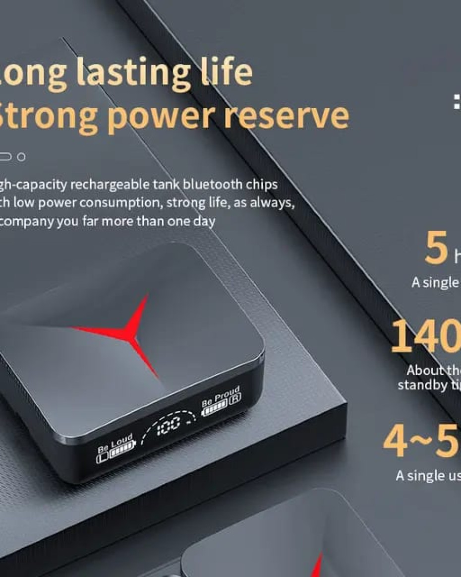 *M90 PRO FASHION SLIDE FINGER PRINT EARBUD