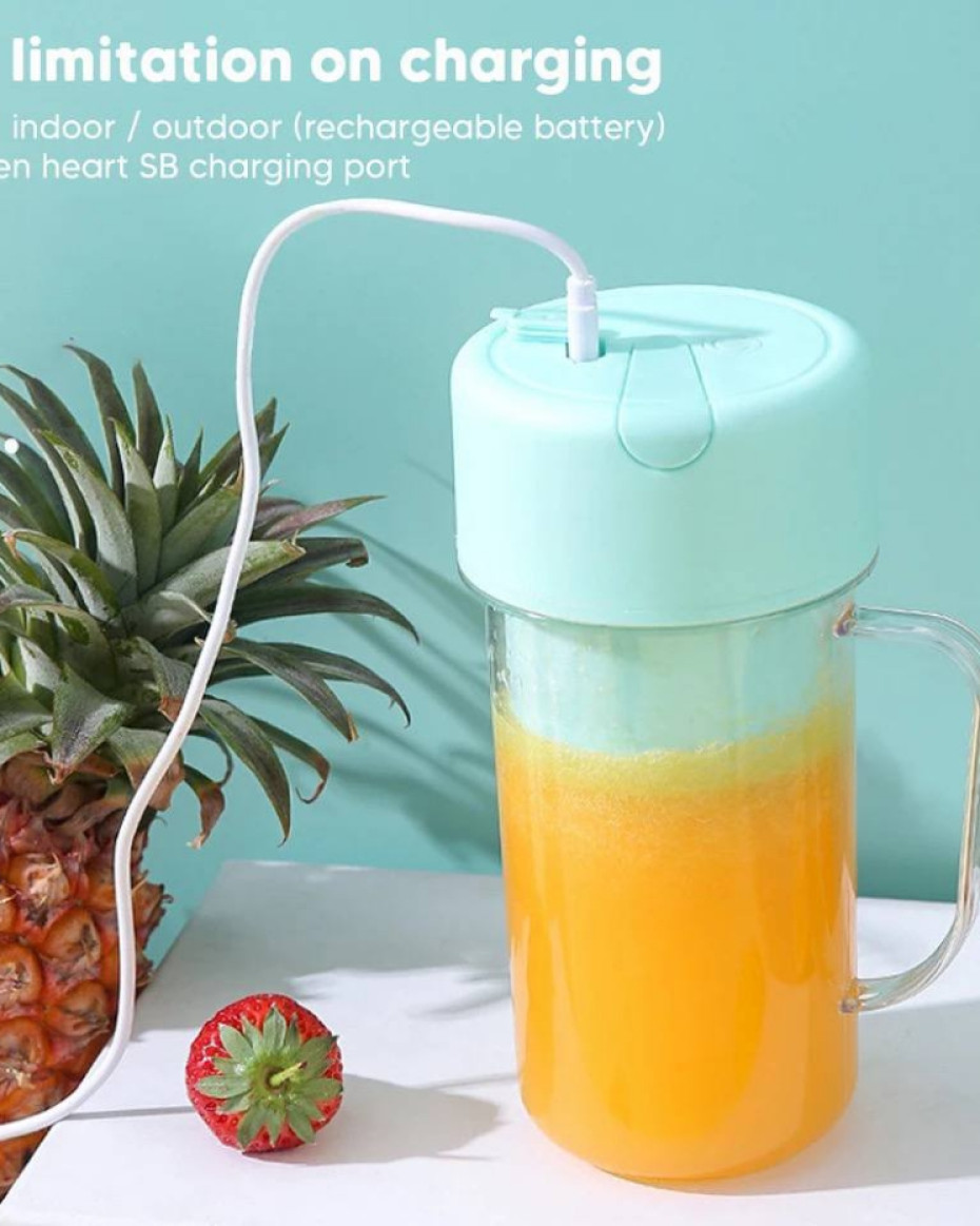 *RECHARGEABLE JUICER CUP WITH STRAW
