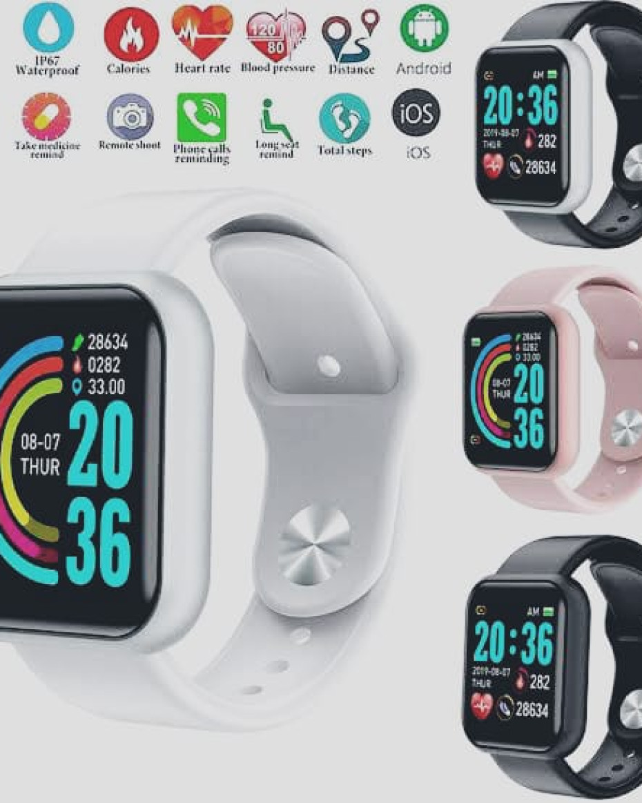 Y68 COLOURFUL SMART WATCH