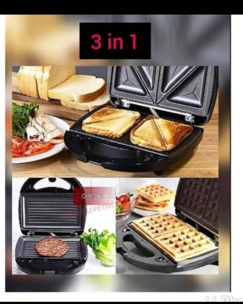 *3IN1 SANDWICH WAFFLE,PANINI TOASTER.