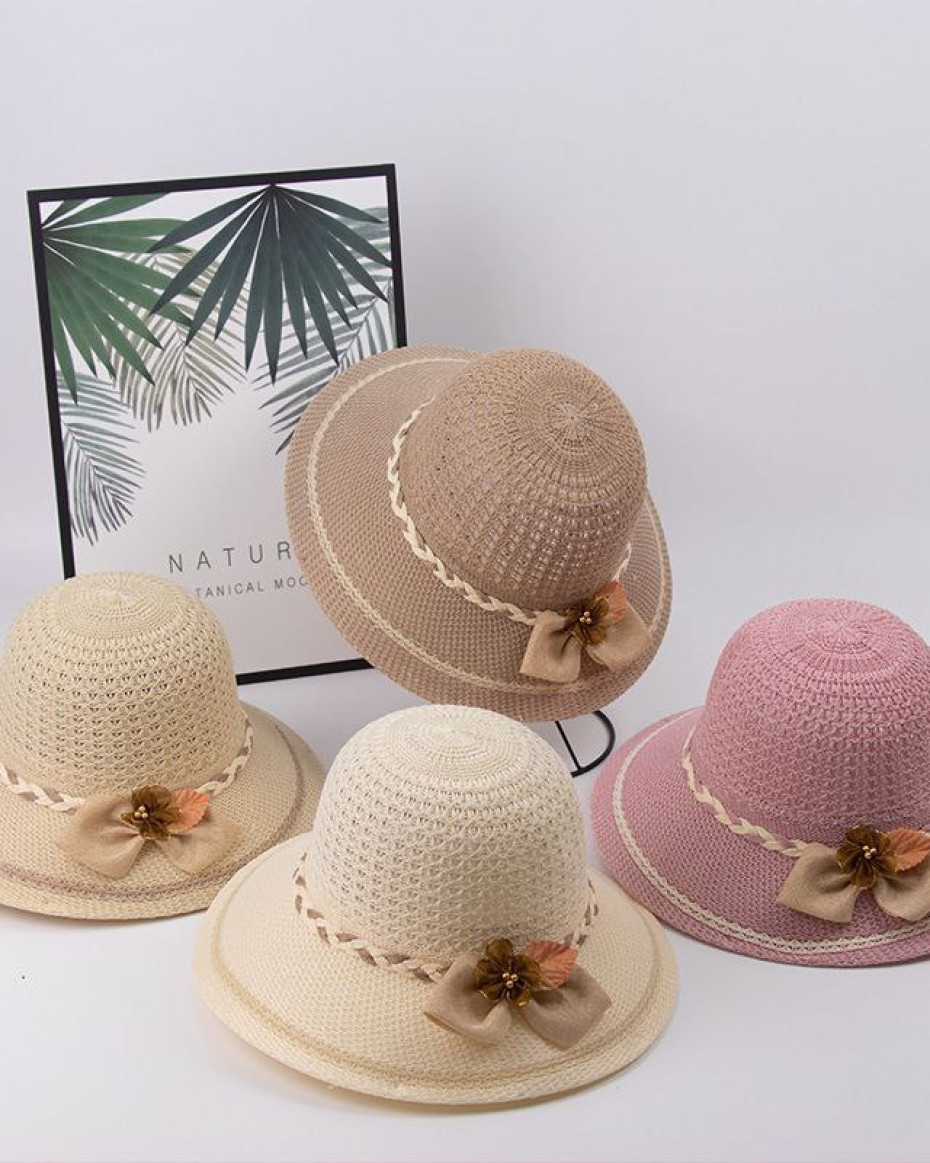 *Quality Sun protection Beach,Party and outing Ribbon Adult Hats